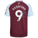 Aston Villa Rashford 9 Home Fan Jersey 2024/25 Patches UCL UEFA Foundation (Official Printing)