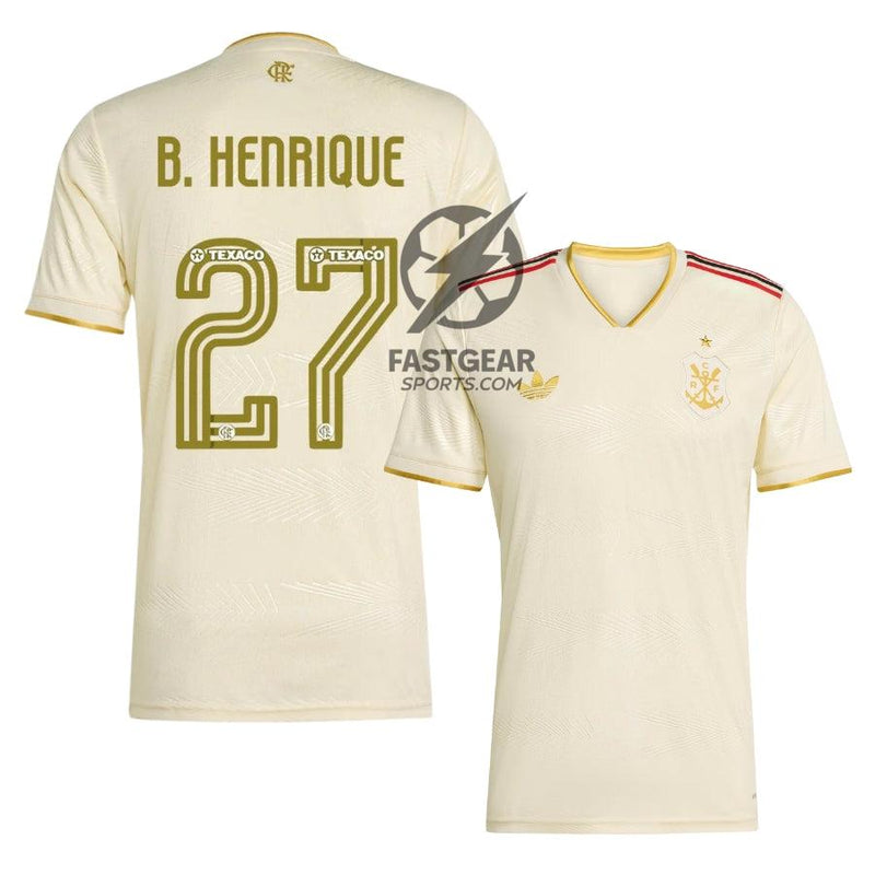 Flamengo Third Bruno Henrique 27 Fan Jersey 2025/26 Official Printing