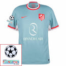 Atlético Madrid Away Fan Jersey 2024/25 Patches UCL UEFA Foundation (Official Printing)