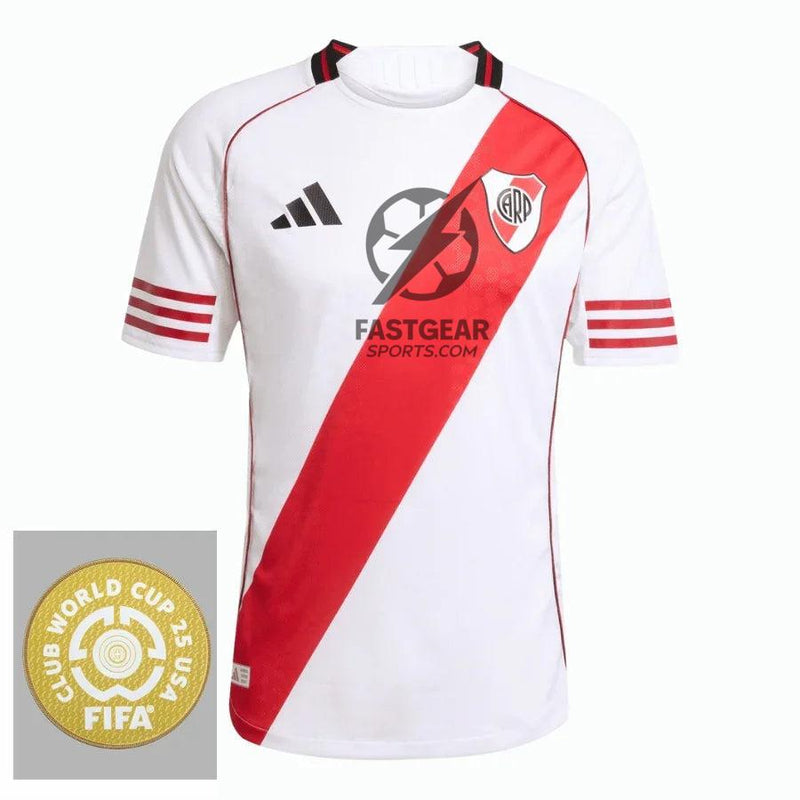 River Plate Home Fan Jersey 2025/26 Patch Club World Cup