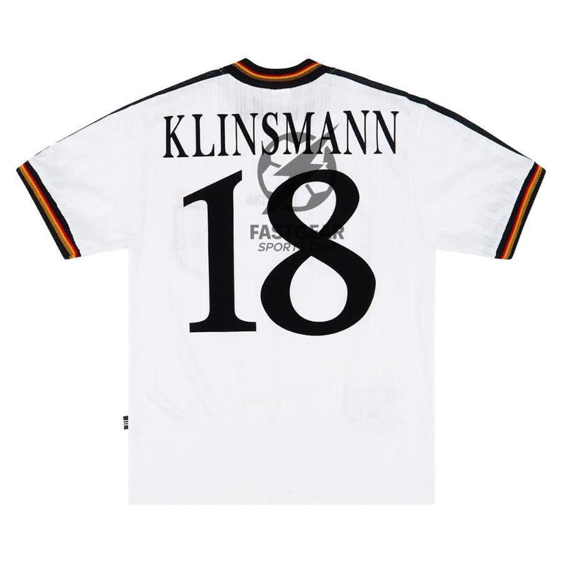 Germany Jurgen Klinsmann Retro Home 1996 Fan Jersey