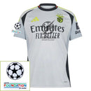 Benfica Third Fan Jersey 2024/25 Patches UCL UEFA Foundation (Official Printing)