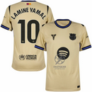Barcelona Away Lamine Yamal 10 Fan Jersey 2025/26 Official Printing (La Liga)