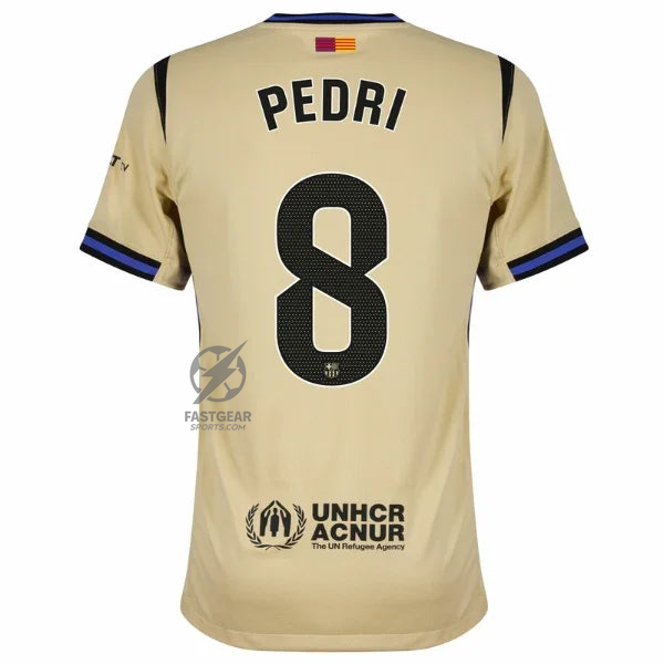 Barcelona Away Pedri 8 Fan Jersey 2025/26 Official Printing (La Liga)