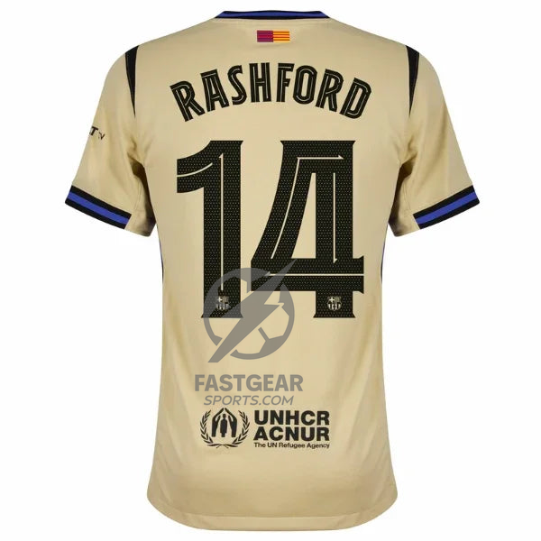 Barcelona Away Rashford 14 Fan Jersey 2025/26 Official Printing (La Liga)