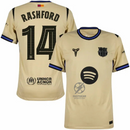 Barcelona Away Rashford 14 Fan Jersey 2025/26 Official Printing (La Liga)