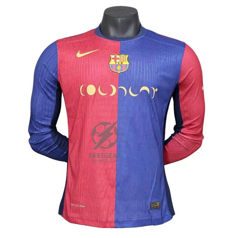 Barcelona Coldplay Collab Home Long Sleeve Authentic Player 2024/25