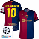 Barcelona Home 2024/25 Patches UCL UEFA Foundation (Official Printing)