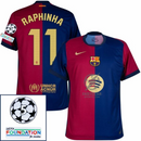 Barcelona Home 2024/25 Patches UCL UEFA Foundation (Official Printing)