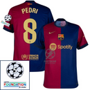 Barcelona Home 2024/25 Patches UCL UEFA Foundation (Official Printing)