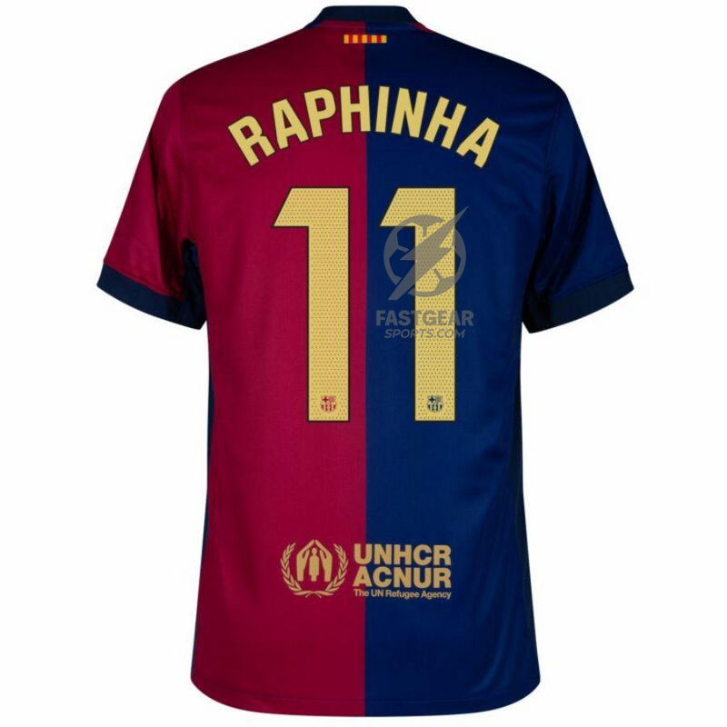 Barcelona Home 2024/25 Patches UCL UEFA Foundation (Official Printing)