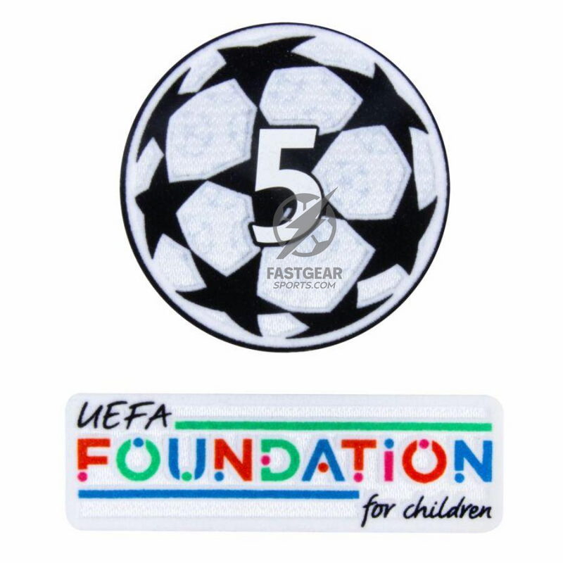 Barcelona Home Long Sleeve 2024/25 Patches UCL UEFA Foundation (Official Printing)