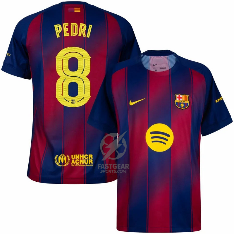 Barcelona Home Pedri 8 Home Fan Jersey 2025/26