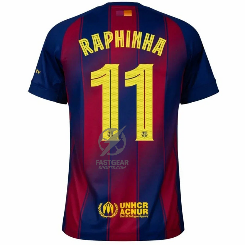 Barcelona Home Raphinha 11 Home Fan Jersey 2025/26