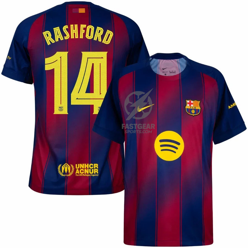 Barcelona Home Rashford 14 Home Fan Jersey 2025/26