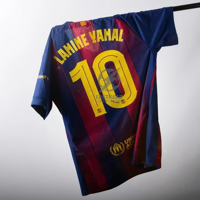 Barcelona Lamine Yamal 10 Home Authentic Player 2025/26 Dri-Fit ADV Match - La Liga Patch