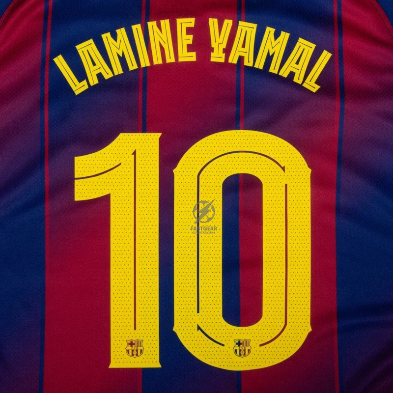 Barcelona Lamine Yamal 10 Home Fan Jersey 2025/26 - La Liga Patch
