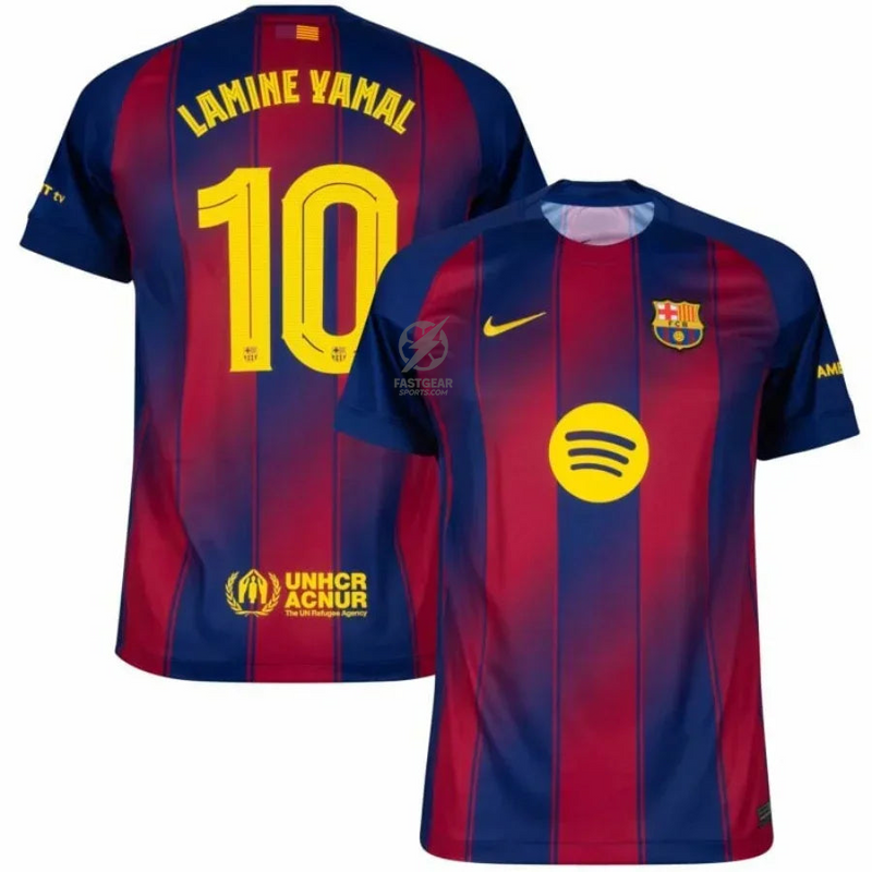 Barcelona Lamine Yamal 10 Home Fan Jersey 2025/26