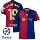 Barcelona Lamine Yamal 19 Home 2024/25 Patches UCL UEFA Foundation (Official Printing)