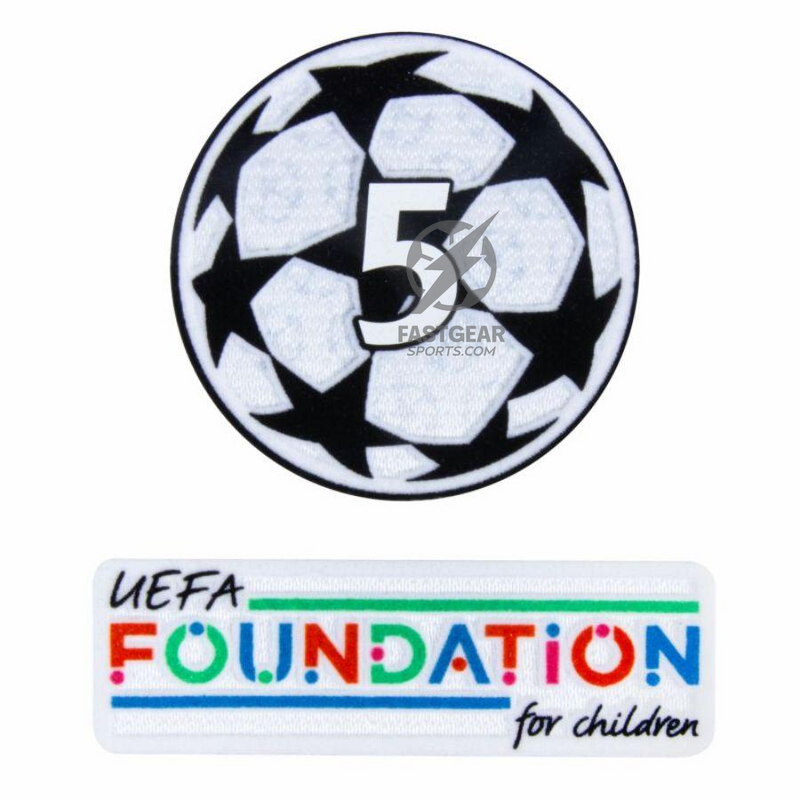 Barcelona Lamine Yamal 19 Home 2024/25 Patches UCL UEFA Foundation (Official Printing)