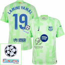 Barcelona Lamine Yamal 19 Third 2024/25 Patches UCL UEFA Foundation (Official Printing)