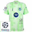 Barcelona Lamine Yamal 19 Third 2024/25 Patches UCL UEFA Foundation (Official Printing)