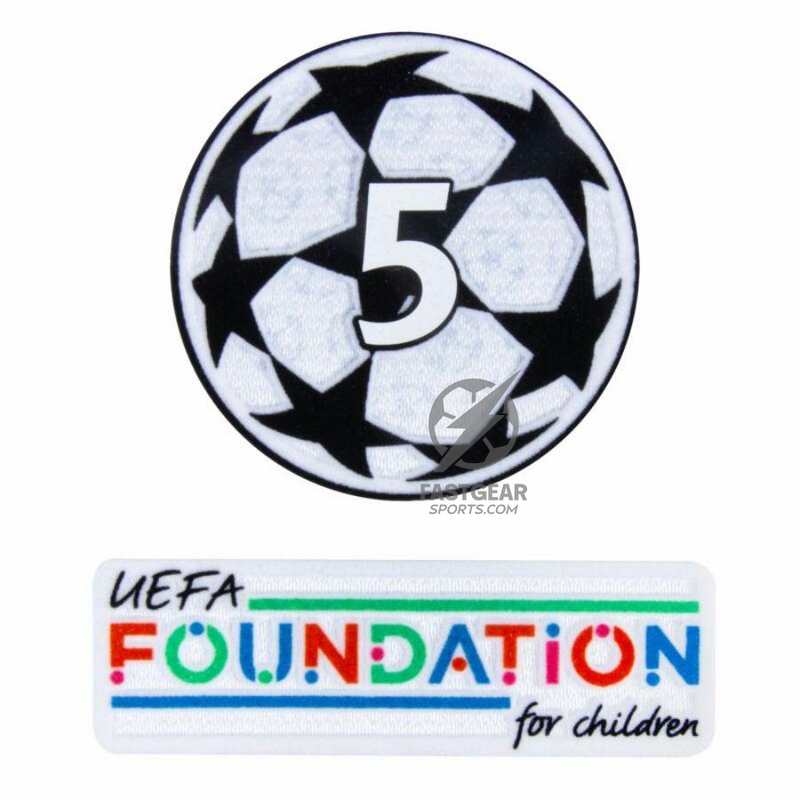 Barcelona Raphinha 11 Home 2024/25 Patches UCL UEFA Foundation (Official Printing)