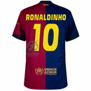 Barcelona Ronaldinho 10 Home 2024/25 Patches UCL UEFA Foundation (Official Printing)