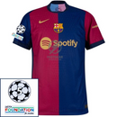 Barcelona Ronaldinho 10 Home 2024/25 Patches UCL UEFA Foundation (Official Printing)
