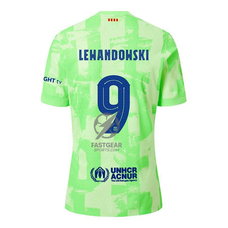 Barcelona Third 2024/25 Patches UCL UEFA Foundation (Official Printing)