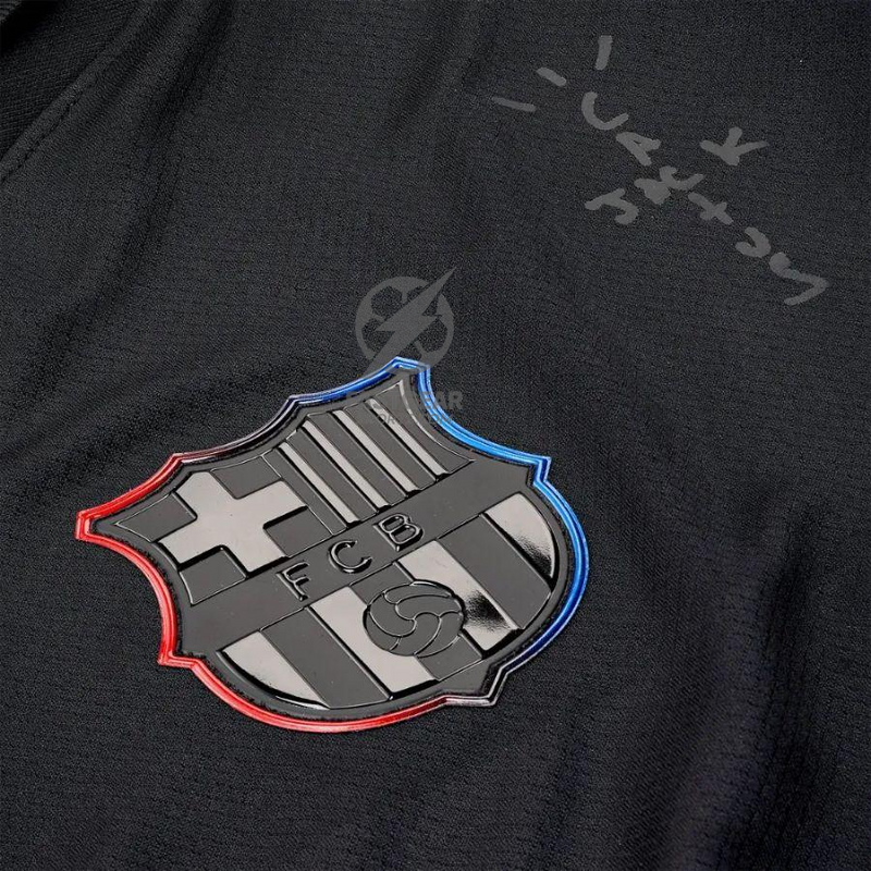 Barcelona Travis Scott Away Fan Jersey 2025/26 Spotify and FC Barcelona Collab With Travis Scott on a Special Cactus Jack