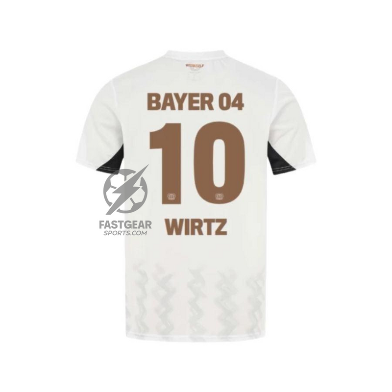 Bayer 04 Leverkusen Away Fan Jersey 2024/25 Patches UCL UEFA Foundation (Official Printing)