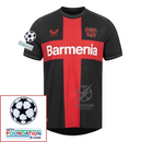 Bayer 04 Leverkusen Home Fan Jersey 2023/24 Patches UCL UEFA Foundation (Official Printing)