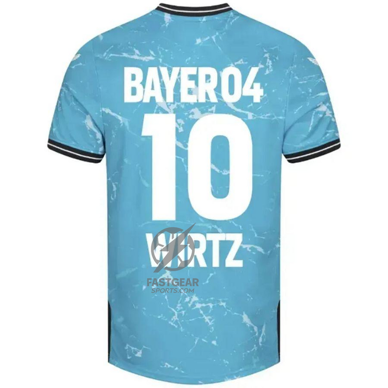 Bayer 04 Leverkusen Third Fan Jersey 2024/25 Patches UCL UEFA Foundation (Official Printing)