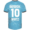 Bayer 04 Leverkusen Wirtz 10 Third Fan Jersey 2024/25 Patches UCL UEFA Foundation (Official Printing)