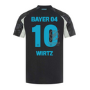 Bayer 04 Leverkusen Wirtz 10 Third Fan Jersey 2024/25 Patches UCL UEFA Foundation (Official Printing)
