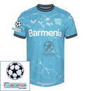 Bayer 04 Leverkusen Wirtz 10 Third Fan Jersey 2024/25 Patches UCL UEFA Foundation (Official Printing)
