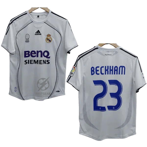 Beckham 2006-07 Real Madrid Home Jersey  Retro Collection