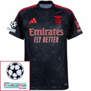 Benfica Away Fan Jersey 2024/25 Patches UCL UEFA Foundation (Official Printing)