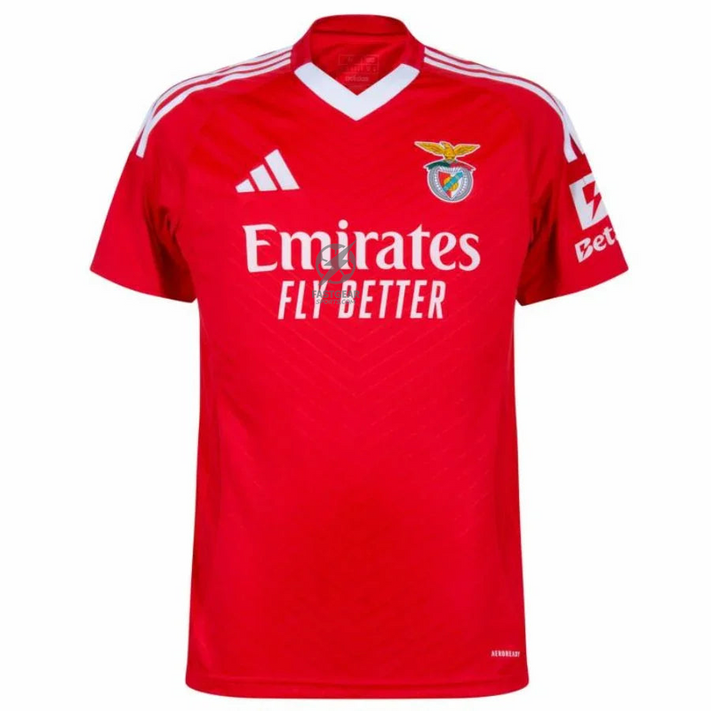 Benfica Home Fan Jersey 2024/25 Patches UCL UEFA Foundation (Official Printing)