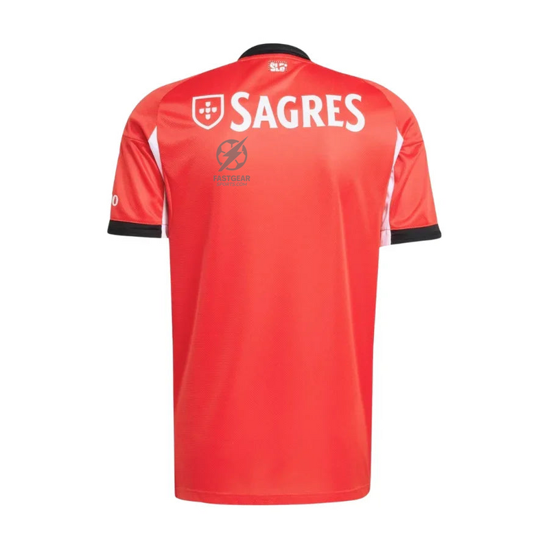 Benfica Home Fan Jersey 2025/26 Patches UCL + 10th Anniversary UEFA.