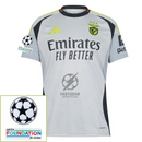 Benfica Third Fan Jersey 2024/25 Patches UCL UEFA Foundation (Official Printing)