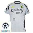 Benfica Third Fan Jersey 2024/25 Patches UCL UEFA Foundation (Official Printing)