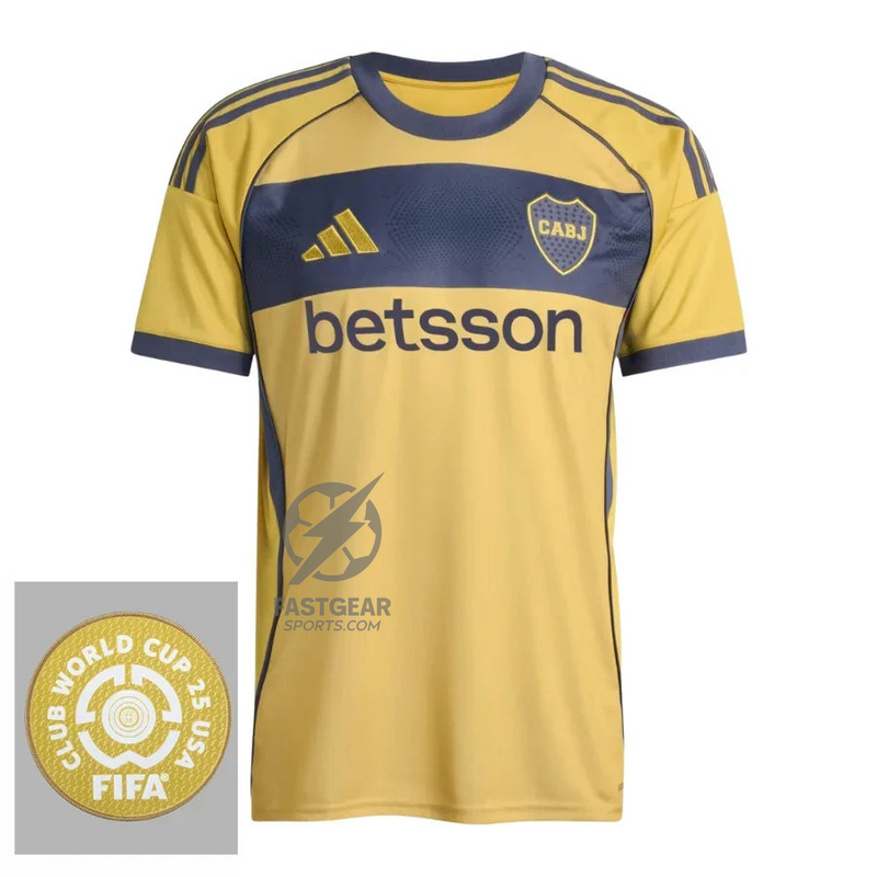 Boca Juniors Away Fan Jersey 2025/26 Patch Club World Cup