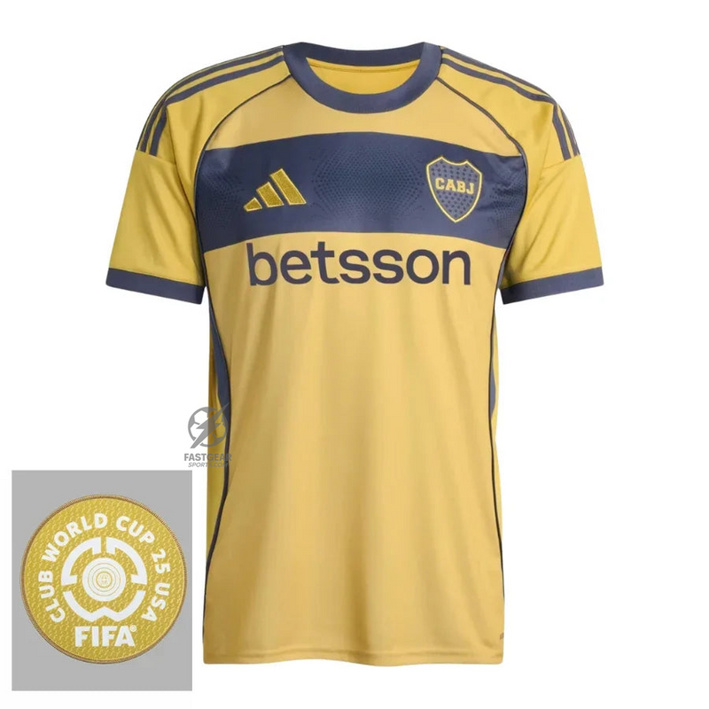 Boca Juniors Away Fan Jersey 2025/26 Patch Club World Cup