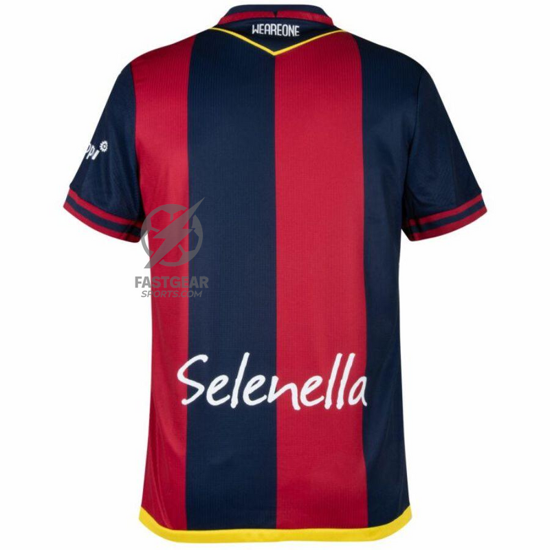 Bologna Home Fan Jersey 2024/25 Patches UCL UEFA Foundation (Official Printing)
