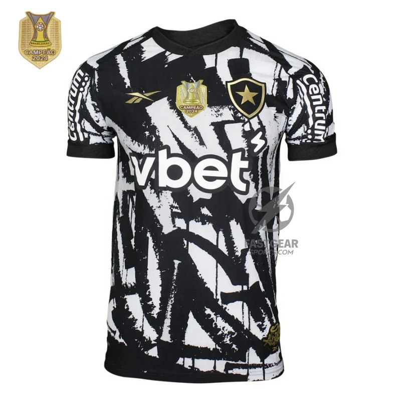 Botafogo Fourth Fan Jersey 2025/26 Patch Campeon