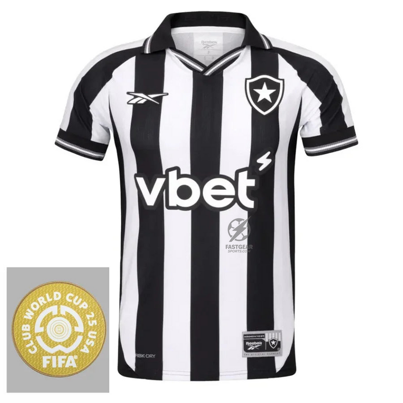 Botafogo Home Fan Jersey 2025/26 Patch Club World Cup