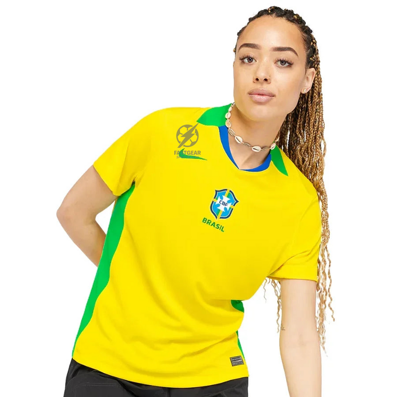 Brazil Home Fan Jersey 2025/26 Women's