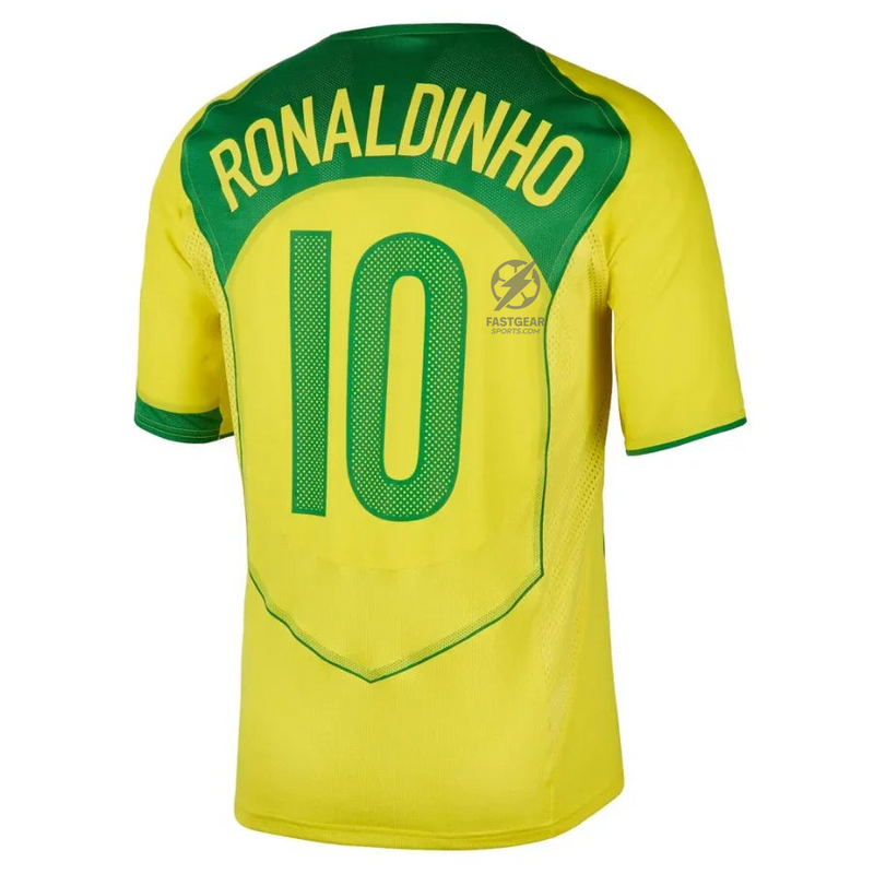 Brazil Retro Home Fan Jersey 2004-2005 (Reissue)